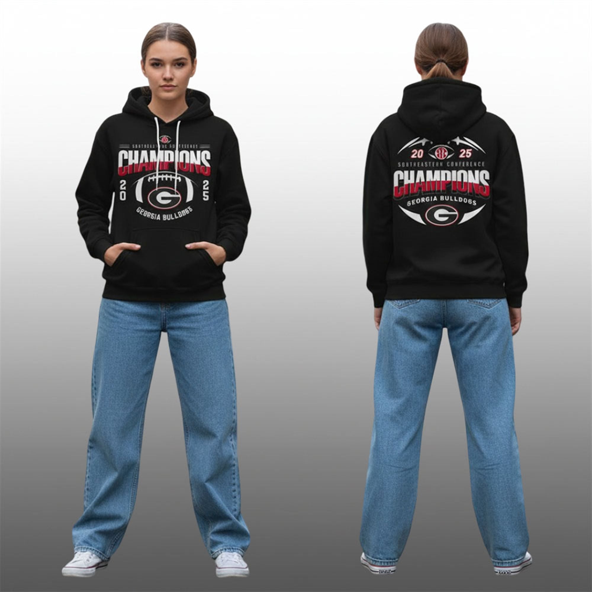 2 Georgia Football x Sec Champions 2025 Hoodie 2 Georgia Football x Sec Champions 2025 Hoodie