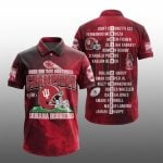 2025 Big Ten Football Champions Indiana Hoodiers Polo Shirt