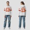 2025 Buccaneers Mike Evans 13 Waffle Hoodie 1 5