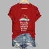 2025 Christmas The Only Red Hat Allowed In This Home Print V Neck T Shirt 1