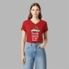 2025 Christmas The Only Red Hat Allowed In This Home Print V-Neck T-Shirt 6 2025 Christmas The Only Red Hat Allowed In This Home Print V-Neck T-Shirt