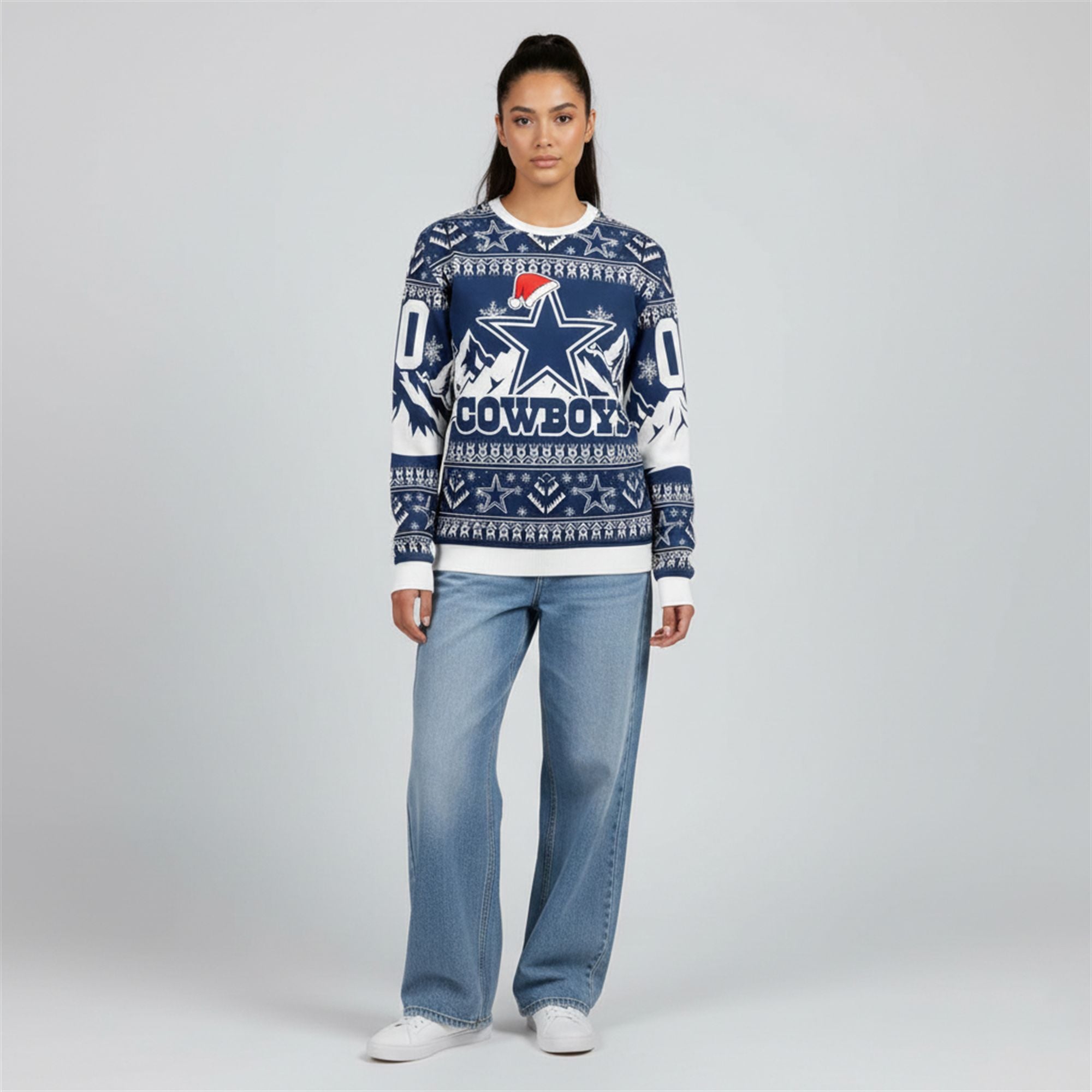 2025 Cowboys Custom Ugly Christmas Sweater 1 2 2025 Cowboys Custom Ugly Christmas Sweater 1 2