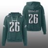 2025 Eagles Saquon Barkley 26 Waffle Hoodie 1 1