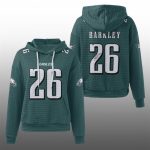 2025 Eagles Saquon Barkley 26 Waffle Hoodie