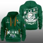 2025 Hurricanes Goodyear Cotton Bowl Champions Quarter Zip Hoodie