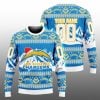 2025 LA Chargers Custom Ugly Christmas Sweater 1 1