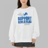2025 Lions Support Girls Flag Sweatshirt