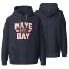 2025 New England Dake Maye Day Waffle Hoodie 1 2
