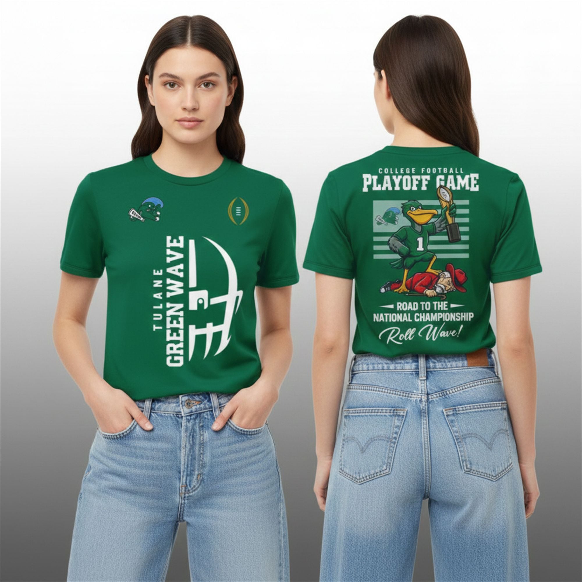 2025 Tulane Green Wave CFP Road To The National Championship Roll Wave Shirt 1 5 2025 Tulane Green Wave CFP Road To The National Championship Roll Wave Shirt 1 5