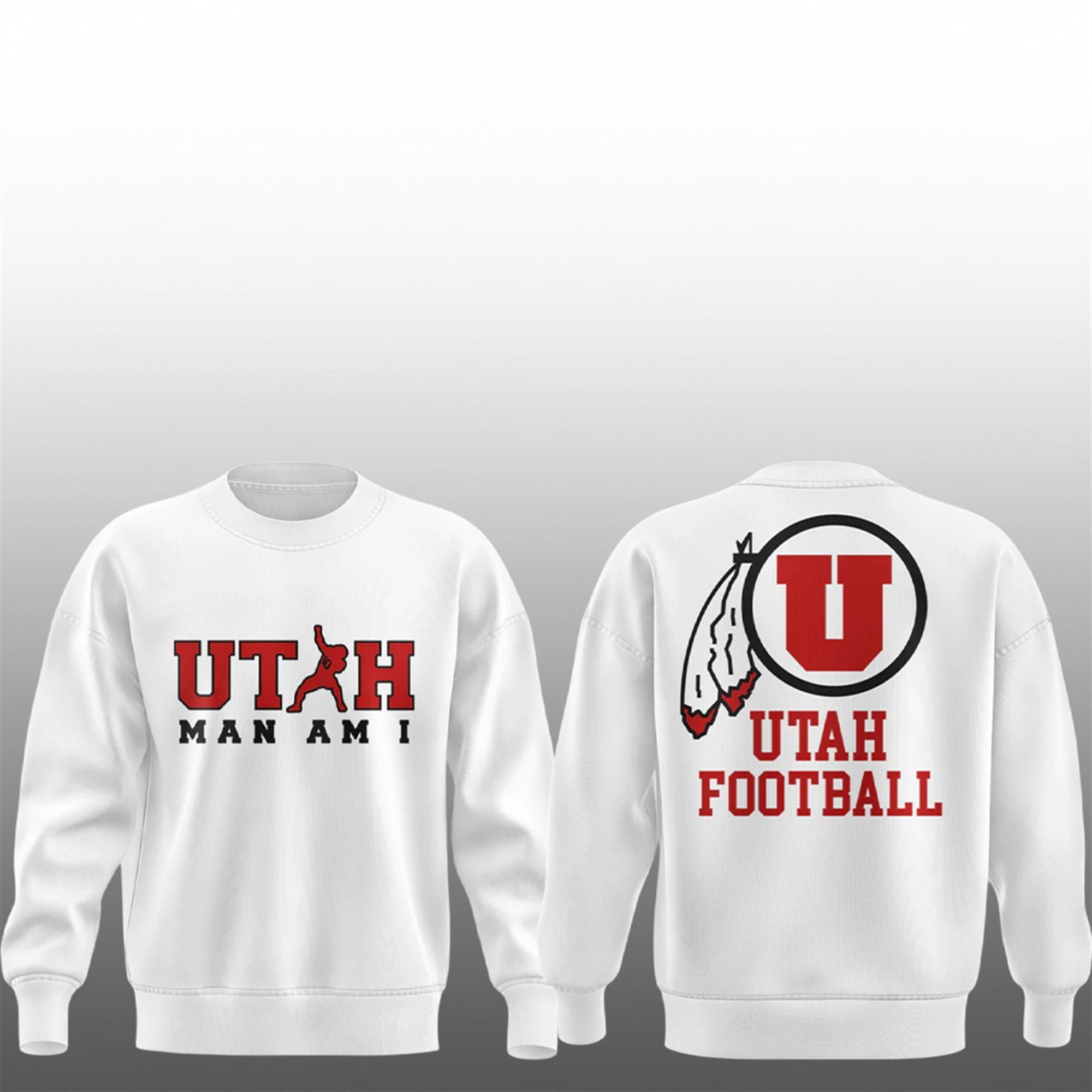 2025 Utah Football Kyle Whittingham Utah MAN AM I Sweatshirt 1 2025 Utah Football Kyle Whittingham Utah MAN AM I Sweatshirt 0