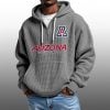 2026 Arizona Wildcats Waffle Zip Hoodie