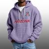 2026 Arizona Wildcats Waffle Zip Hoodie 3
