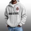 2026 Buckeyes Waffle Zip Hoodie 2
