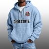 2026 Buckeyes Waffle Zip Hoodie 4
