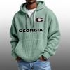 2026 Bulldogs Waffle Zip Hoodie 2