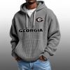 2026 Bulldogs Waffle Zip Hoodie 4