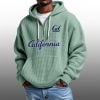 2026 Cal Bears Waffle Zip Hoodie 4