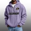 2026 Colorado Buffaloes Waffle Zip Hoodie