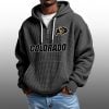 2026 Colorado Buffaloes Waffle Zip Hoodie 4