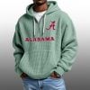 2026 Crimson Tide Waffle Zip Hoodie 3