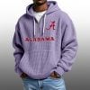 2026 Crimson Tide Waffle Zip Hoodie 5
