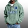 2026 Duke Blue Devils Waffle Zip Hoodie 1