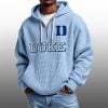 2026 Duke Blue Devils Waffle Zip Hoodie 2