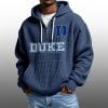 2026 Duke Blue Devils Waffle Zip Hoodie 4