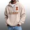 2026 Fighting Illini Waffle Zip Hoodie 4