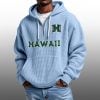 2026 Hawaii Rainbow Waffle Zip Hoodie
