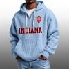 2026 Hoosiers Waffle Zip Hoodie 1