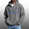 2026 Jayhawks Waffle Zip Hoodie 3