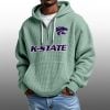 2026 K State Wildcats Waffle Zip Hoodie 2