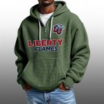 2026 Liberty Flames Waffle Zip Hoodie