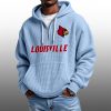 2026 Louisville Cardinals Waffle Zip Hoodie 1