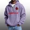 2026 Louisville Cardinals Waffle Zip Hoodie 3