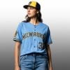 2026 Milwaukee Brewers Powder Blue Road Jersey 4