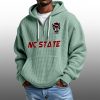 2026 NC State Wolfpack Waffle Zip Hoodie 2