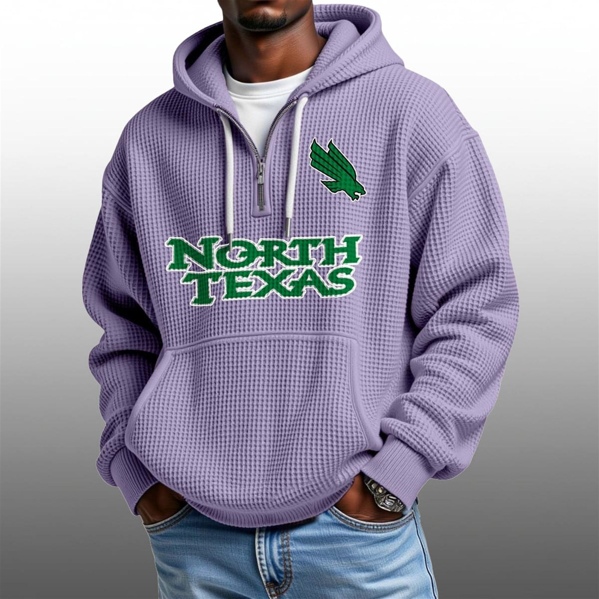 2026 North Texas Waffle Zip Hoodie 2 2026 North Texas Waffle Zip Hoodie 2