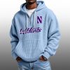2026 Northwestern Wildcats Waffle Zip Hoodie 1
