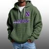 2026 Northwestern Wildcats Waffle Zip Hoodie