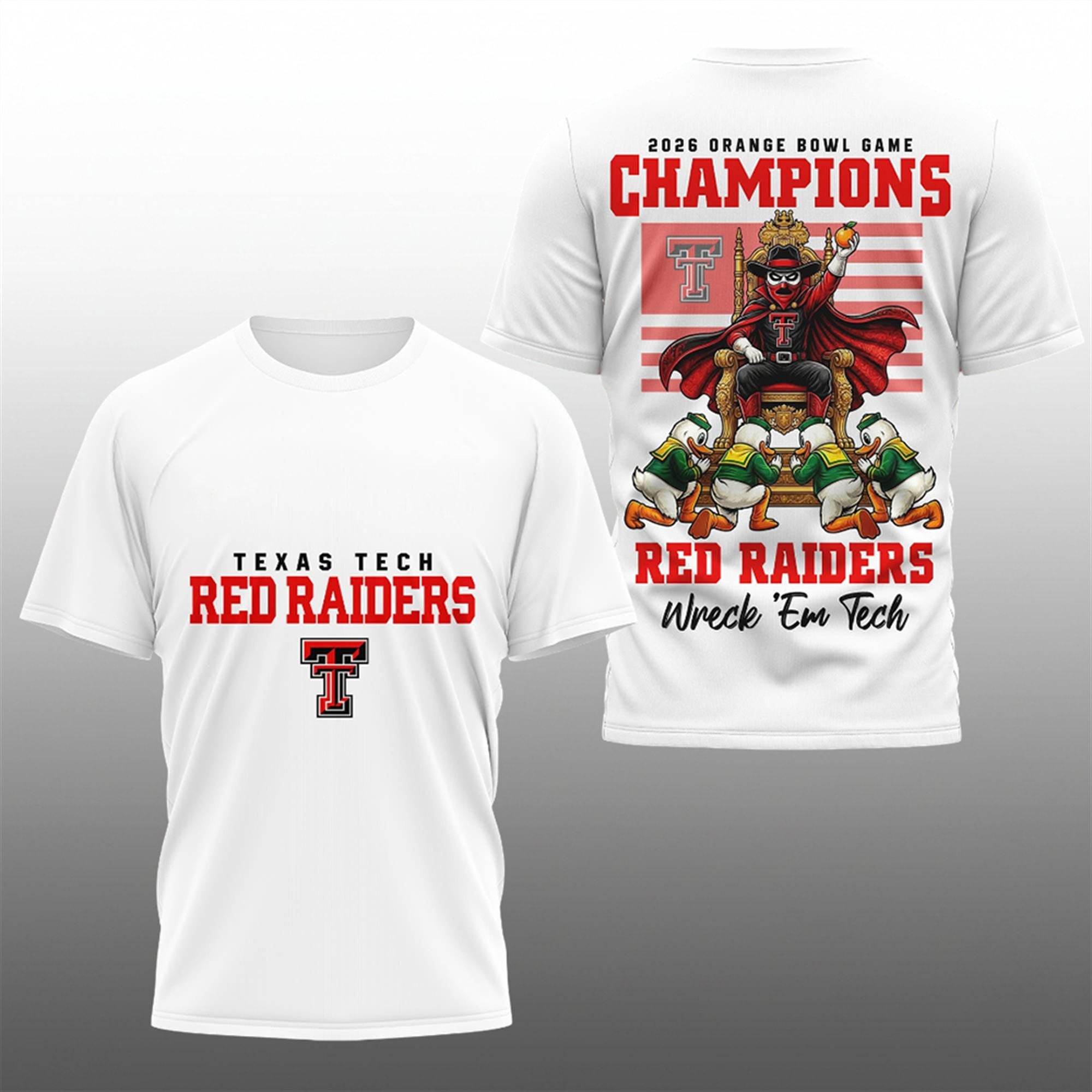 2026 Orange Bowl Game Champions Red Raiders Wreck Em Tech Shirt 1 2026 Orange Bowl Game Champions Red Raiders Wreck Em Tech Shirt 1