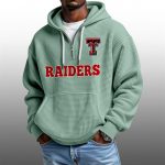 2026 Red Raiders Waffle Zip Hoodie