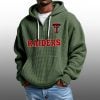 2026 Red Raiders Waffle Zip Hoodie