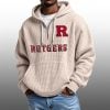2026 Rutgers Scarlet Waffle Zip Hoodie 4