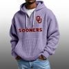 2026 Sooners Waffle Zip Hoodie 2