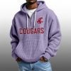 2026 State Cougars Waffle Zip Hoodie