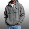 2026 State Spartans Waffle Zip Hoodie 1