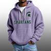 2026 State Spartans Waffle Zip Hoodie 2