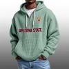 2026 Sun Devils Waffle Zip Hoodie 3